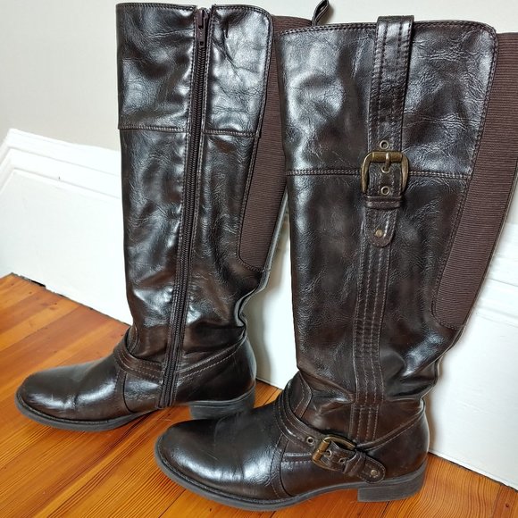Wear Ever Gabby Faux Leather Knee High Boots - Picture 3 of 8